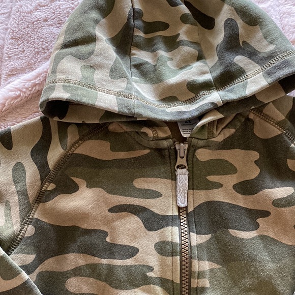 Camo Zip Up Hoody - Picture 3 of 4